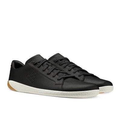 Vivobarefoot Women's Geo Court Casual Shoes - Black USA [TGE850719]